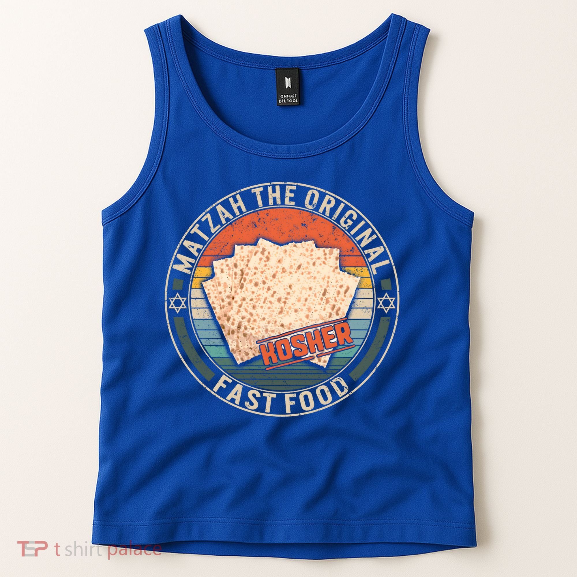 Matzah The Original Fast Food Kosher Jewish Seder Passover Great Gift Tank Top