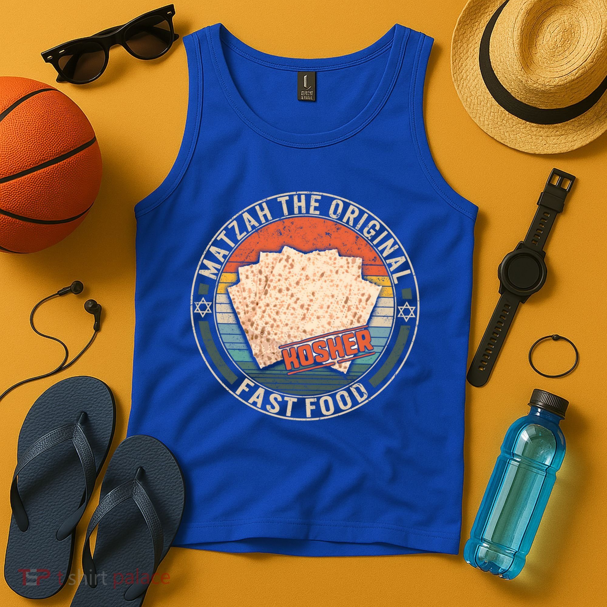 Matzah The Original Fast Food Kosher Jewish Seder Passover Great Gift Tank Top