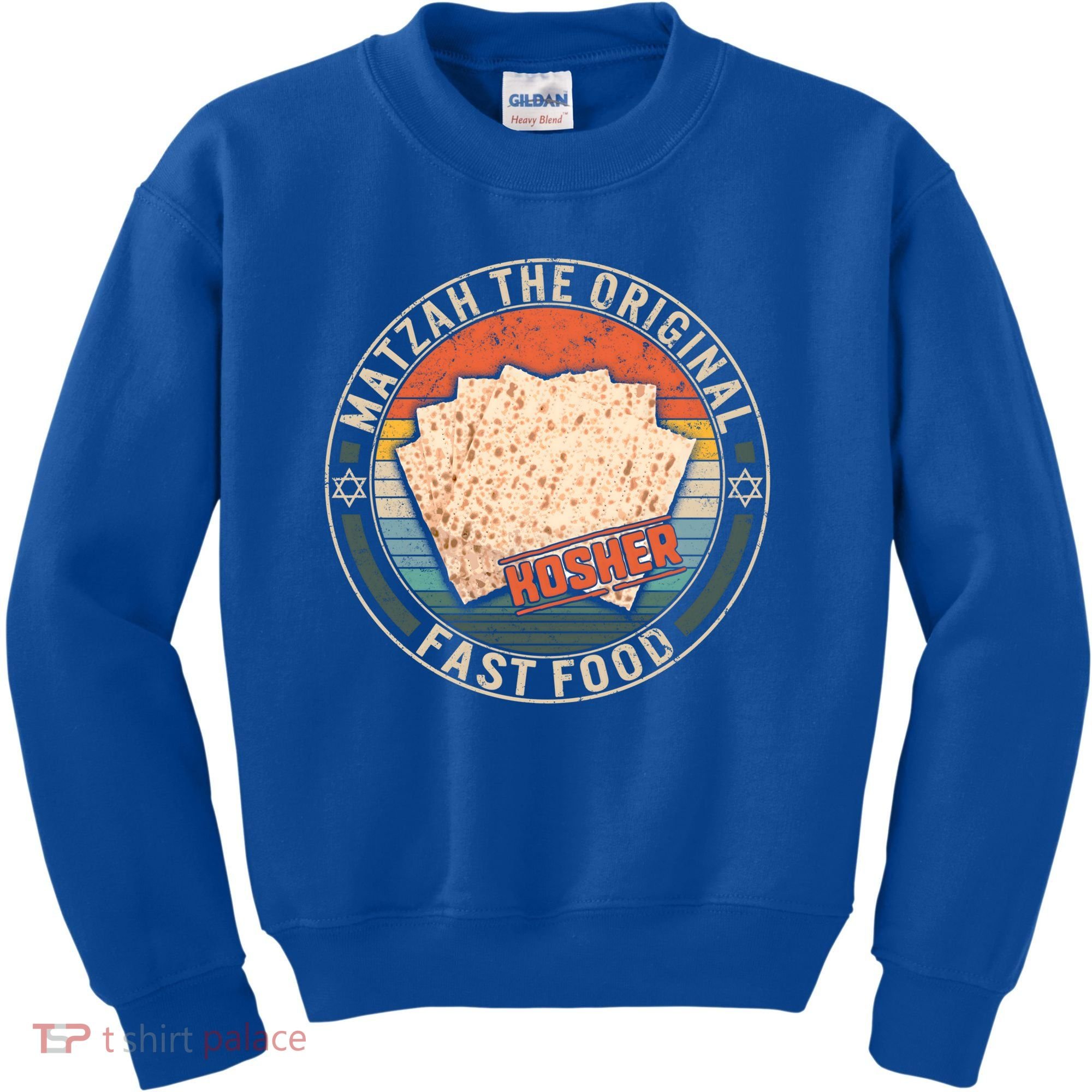 Matzah The Original Fast Food Kosher Jewish Seder Passover Great Gift Kids Sweatshirt