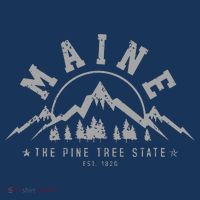 Maine The Pine Tree State Est 1820 Vintage Mountains Gift T-Shirt thumb 7