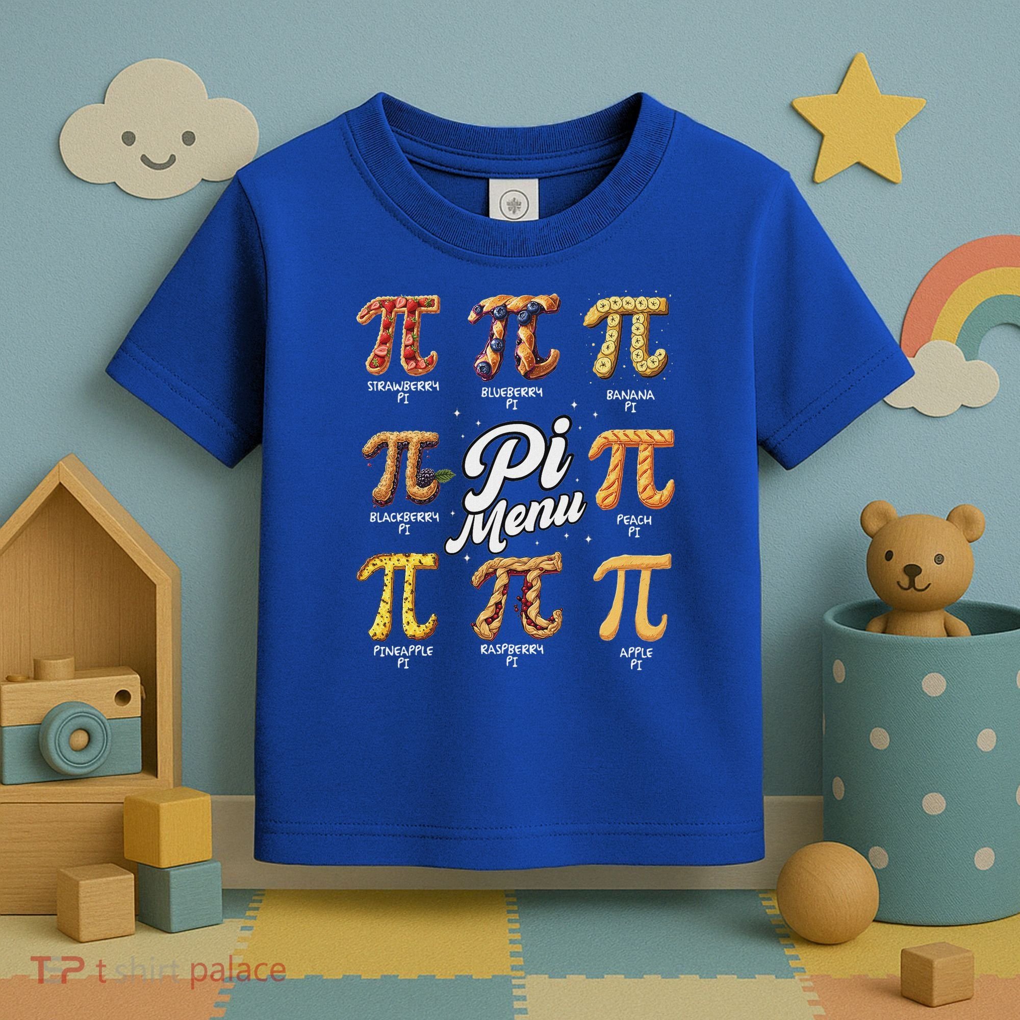 Math Teacher Pi Day 3.14 Pie Toddler T-Shirt