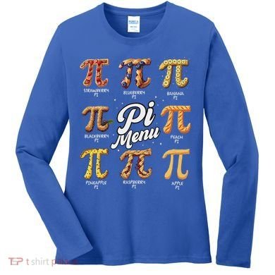 Math Teacher Pi Day 3.14 Pie Women's Long Sleeve Shirt