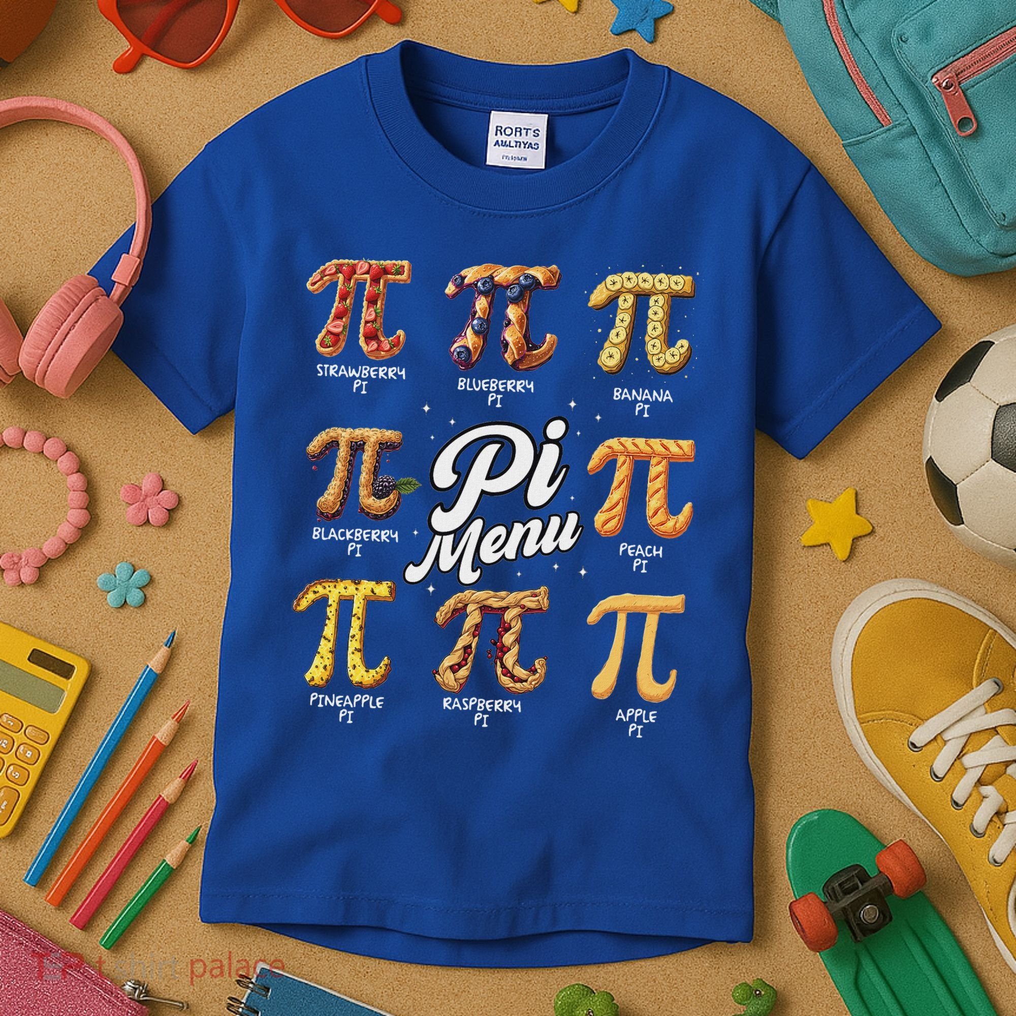 Math Teacher Pi Day 3.14 Pie Kids T-Shirt