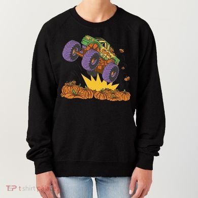 Monster Truck Pumpkin Patch Women's Sweatshirt
