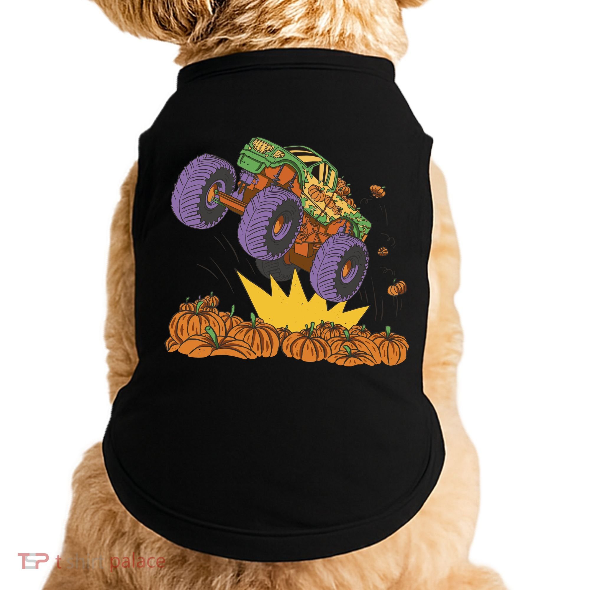 Monster Truck Pumpkin Patch Doggie Tank