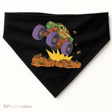 Monster Truck Pumpkin Patch USA-Made Doggie Bandana