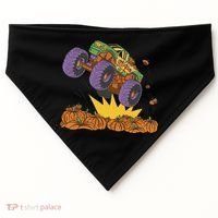 Monster Truck Pumpkin Patch USA-Made Doggie Bandana thumb 0
