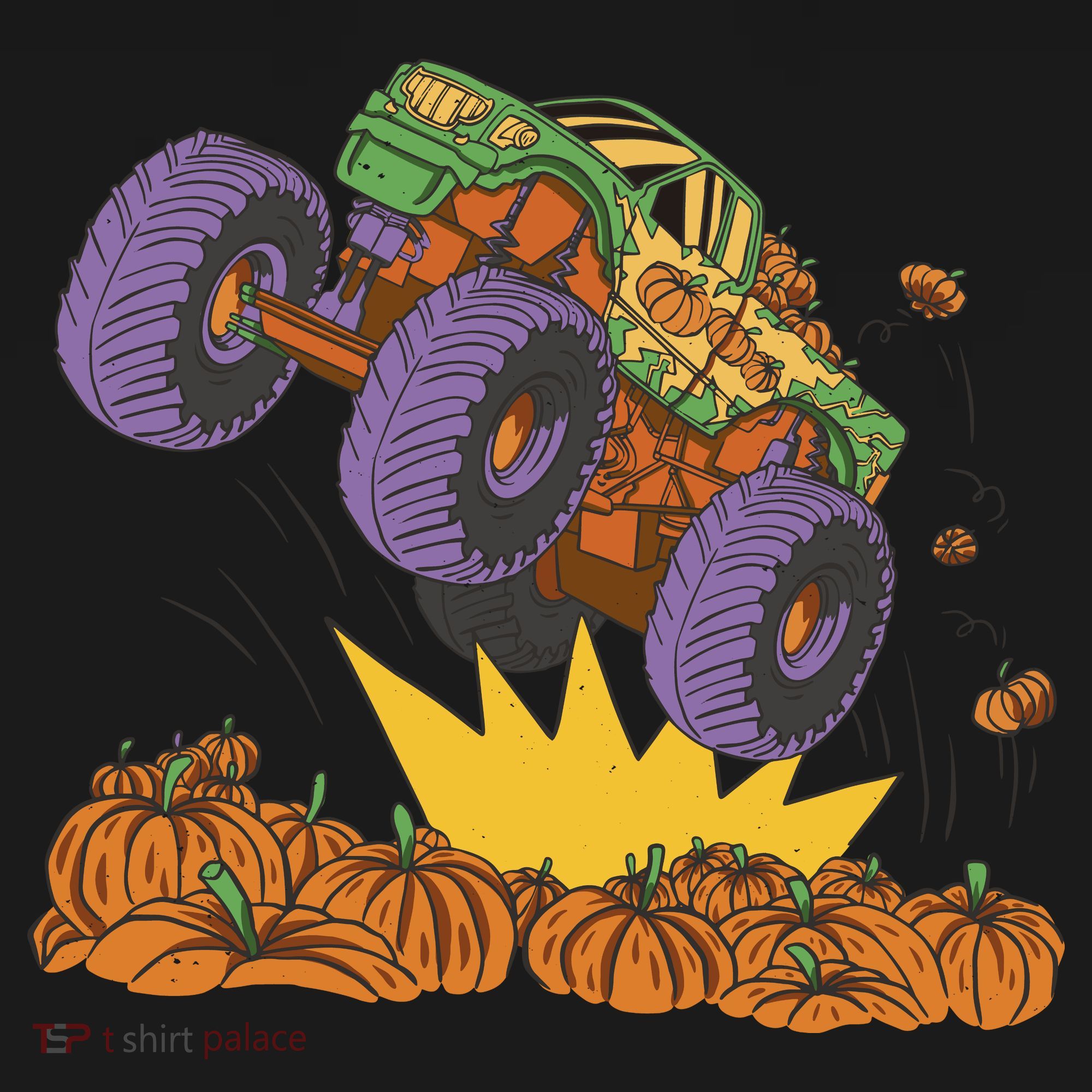 Monster Truck Pumpkin Patch Bucket Hat