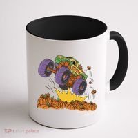 Monster Truck Pumpkin Patch Coffee Mug thumb 1