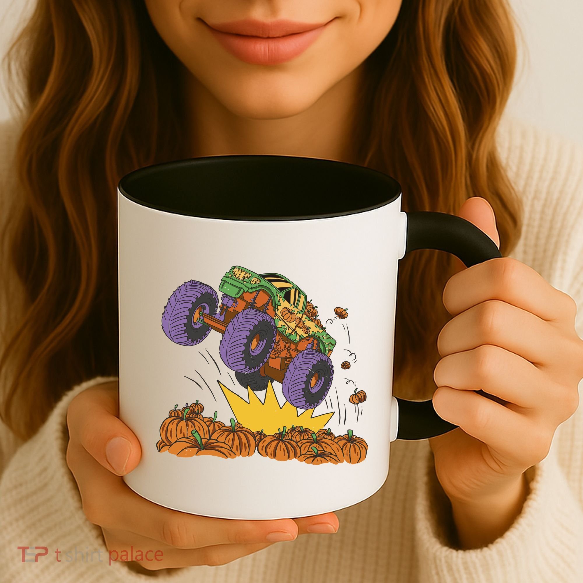 Monster Truck Pumpkin Patch Coffee Mug