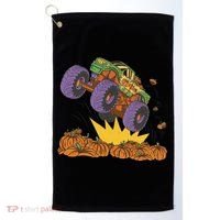 Monster Truck Pumpkin Patch Golf Towel thumb 0