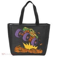 Monster Truck Pumpkin Patch Tote Bag thumb 0