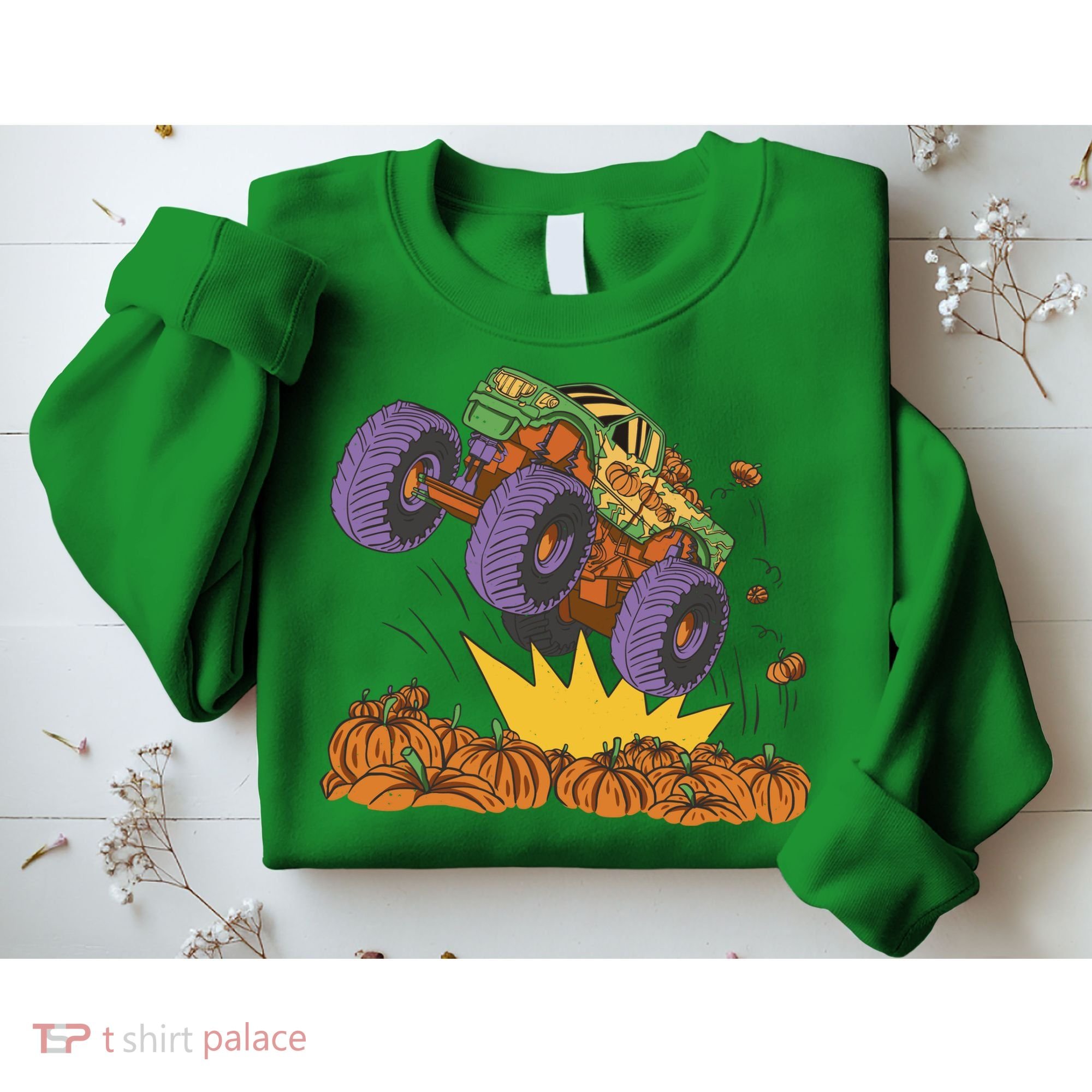 Monster Truck Pumpkin Patch Sweatshirt