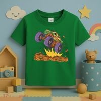 Monster Truck Pumpkin Patch Toddler T-Shirt thumb 3