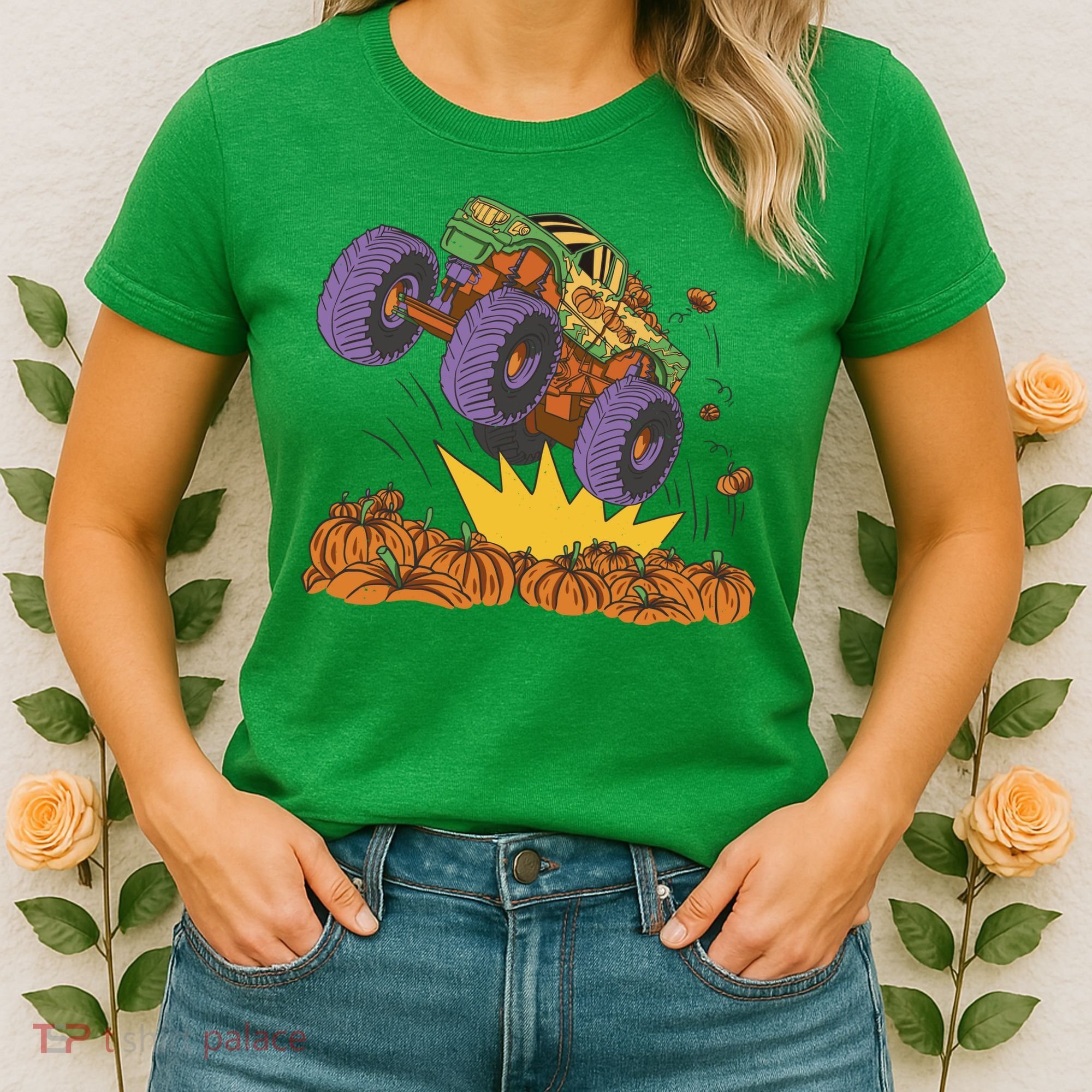 Monster Truck Pumpkin Patch Women's T-Shirt