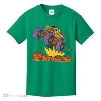 Monster Truck Pumpkin Patch Kids T-Shirt thumb 0