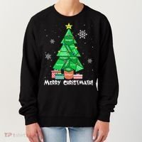 Math Teacher Polygon Christmas Tree Geometry Merry Christmas Women's Sweatshirt thumb 0
