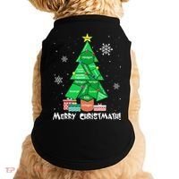 Math Teacher Polygon Christmas Tree Geometry Merry Christmas Doggie Tank thumb 0