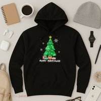 Math Teacher Polygon Christmas Tree Geometry Merry Christmas Hoodie thumb 3