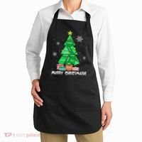 Math Teacher Polygon Christmas Tree Geometry Merry Christmas Apron thumb 2