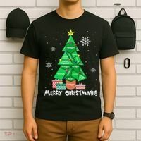 Math Teacher Polygon Christmas Tree Geometry Merry Christmas T-Shirt thumb 6
