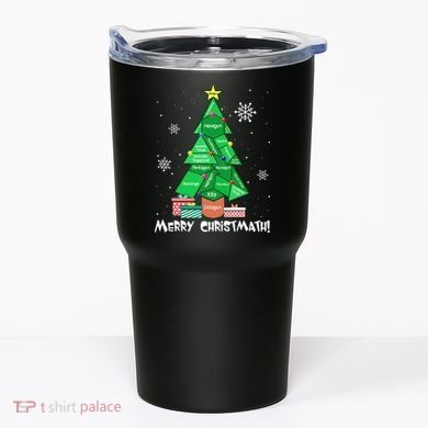 Math Teacher Polygon Christmas Tree Geometry Merry Christmas Tumbler