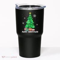 Math Teacher Polygon Christmas Tree Geometry Merry Christmas Tumbler thumb 0