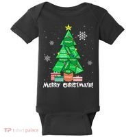 Math Teacher Polygon Christmas Tree Geometry Merry Christmas Baby Bodysuit thumb 0
