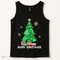 Math Teacher Polygon Christmas Tree Geometry Merry Christmas Tank Top thumb 2