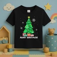 Math Teacher Polygon Christmas Tree Geometry Merry Christmas Toddler T-Shirt thumb 3