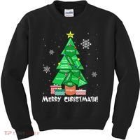 Math Teacher Polygon Christmas Tree Geometry Merry Christmas Kids Sweatshirt thumb 0