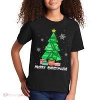Math Teacher Polygon Christmas Tree Geometry Merry Christmas Kids T-Shirt thumb 2
