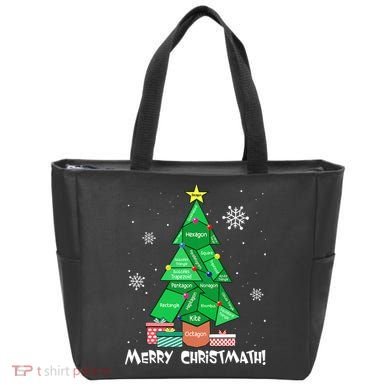 Math Teacher Polygon Christmas Tree Geometry Merry Christmas Tote Bag