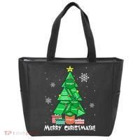 Math Teacher Polygon Christmas Tree Geometry Merry Christmas Tote Bag thumb 0
