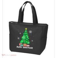 Math Teacher Polygon Christmas Tree Geometry Merry Christmas Tote Bag thumb 3
