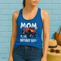 Monster Truck Party Mom Of Birthday Boy Gift Women's Tank Top thumb 2
