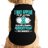 Marathon Turquoise Pots Awareness Dysautonomia Awareness Cool Gift Doggie Tank thumb 0