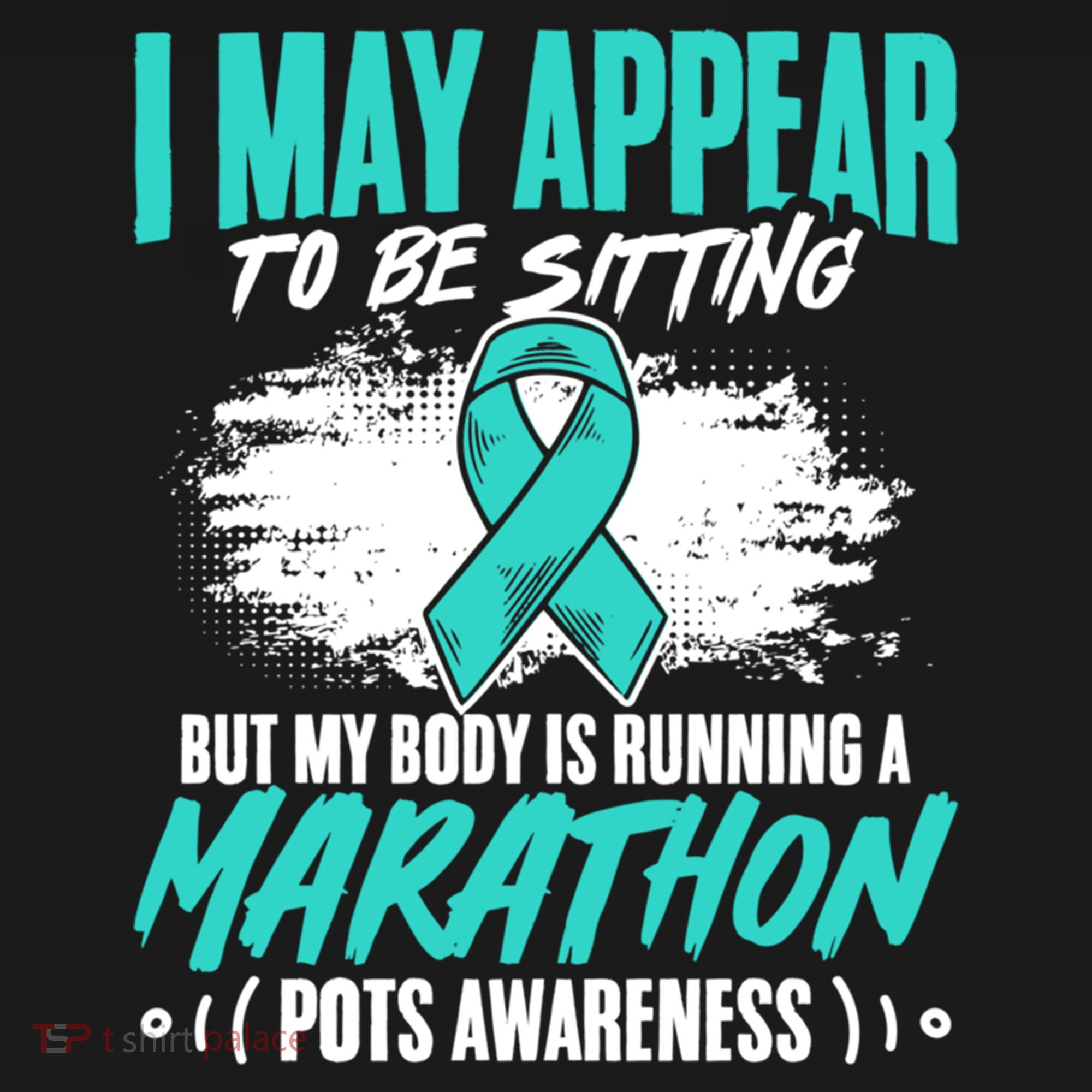 Marathon Turquoise Pots Awareness Dysautonomia Awareness Cool Gift Bucket Hat
