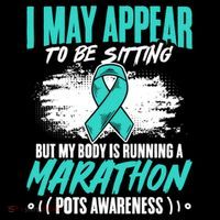 Marathon Turquoise Pots Awareness Dysautonomia Awareness Cool Gift Coffee Mug thumb 5