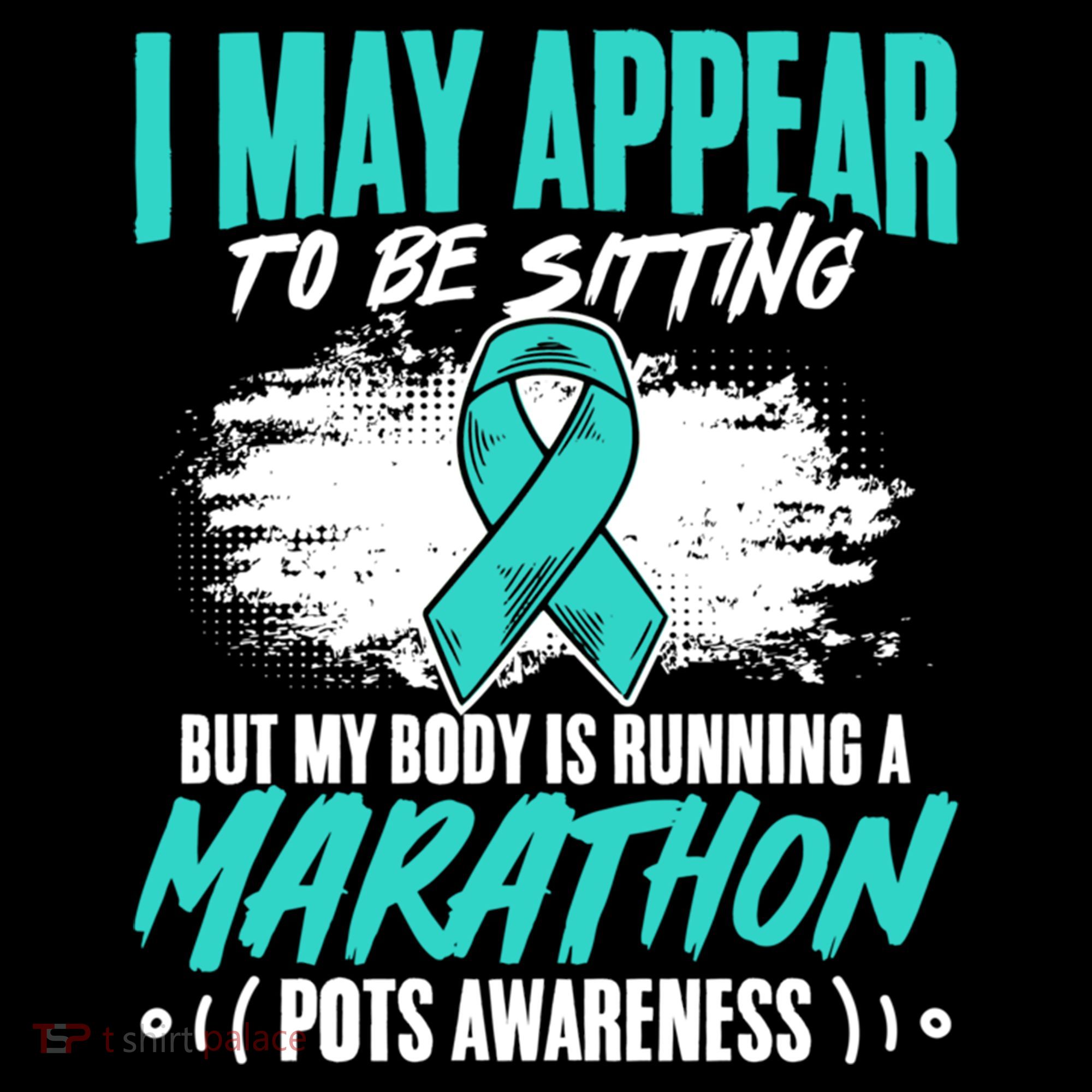 Marathon Turquoise Pots Awareness Dysautonomia Awareness Cool Gift Coffee Mug