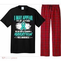 Marathon Turquoise Pots Awareness Dysautonomia Awareness Cool Gift Pajama Set thumb 0