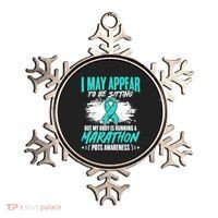 Marathon Turquoise Pots Awareness Dysautonomia Awareness Cool Gift Ornament thumb 0