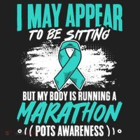 Marathon Turquoise Pots Awareness Dysautonomia Awareness Cool Gift Hat thumb 2