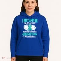 Marathon Turquoise Pots Awareness Dysautonomia Awareness Cool Gift Hoodie thumb 5