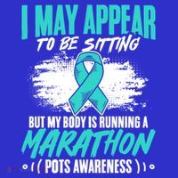 Marathon Turquoise Pots Awareness Dysautonomia Awareness Cool Gift Women's T-Shirt thumb 6