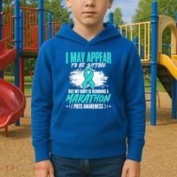 Marathon Turquoise Pots Awareness Dysautonomia Awareness Cool Gift Kids Hoodie thumb 2