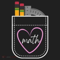 Math Teacher Pocket With Pencils And Protractor Beanie thumb 2