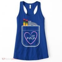 Math Teacher Pocket With Pencils And Protractor Women's Tank Top thumb 0