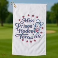Miss Texas Prison Rodeo Southern Country Music Golf Towel thumb 1