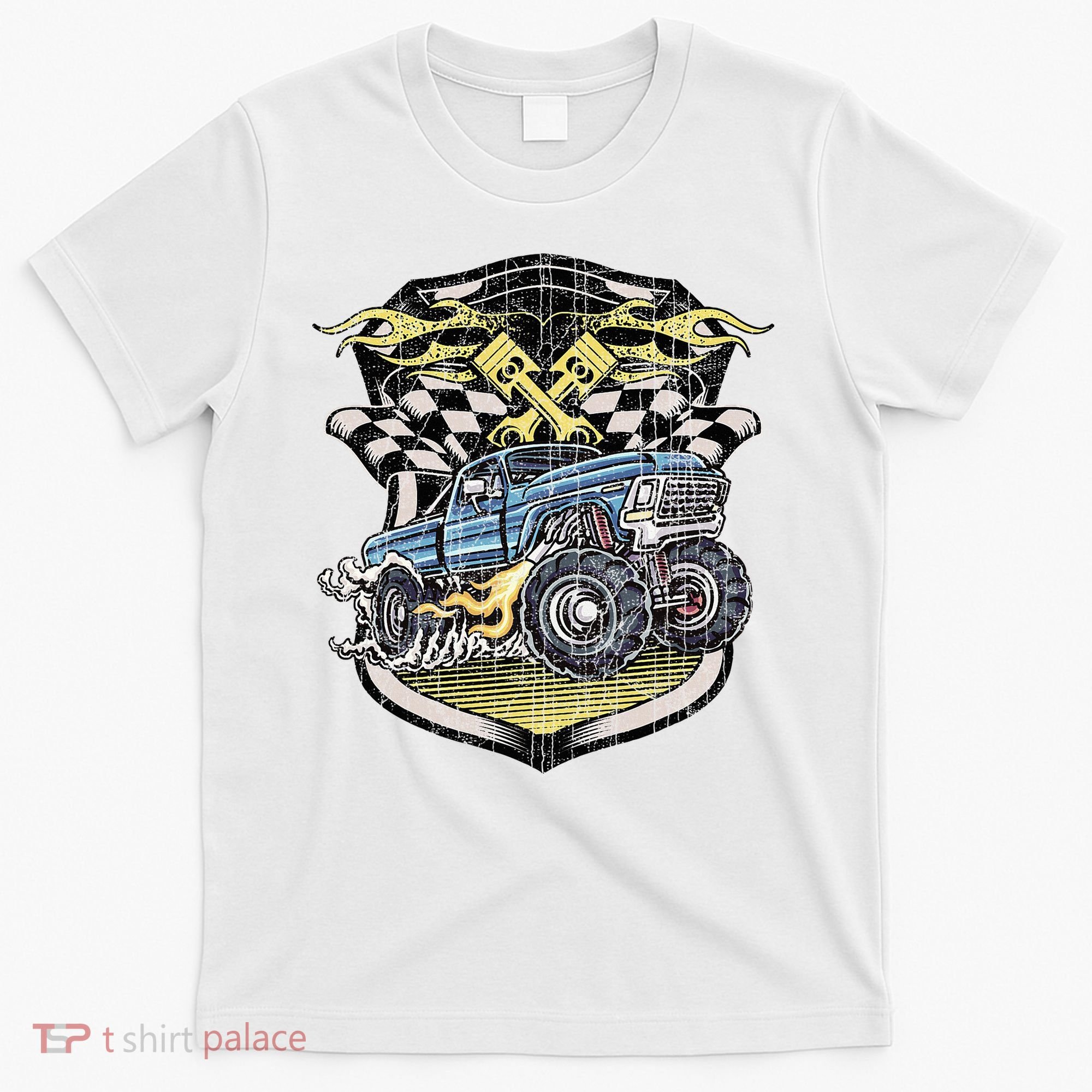 Monster Truck Retro Distressed Vintage Monster Truck T-Shirt